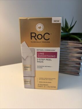 RoC Retinol Correxion Line Smoothing 2-Step Peel Pad System ✨🧴